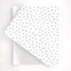 Geo Snowflake White Silver