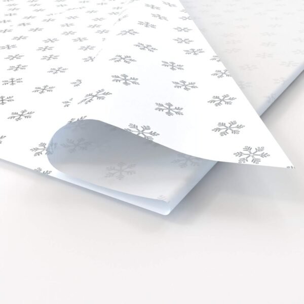 Geo Snowflake White Silver
