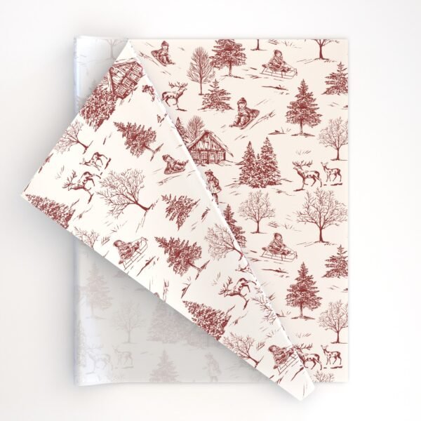Agatha Forest White Dark Red
