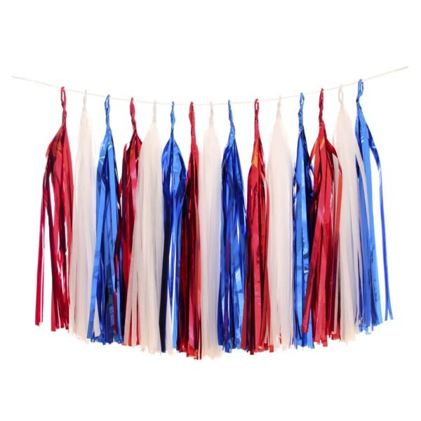 Patriotic Sparkle Tassel Garland