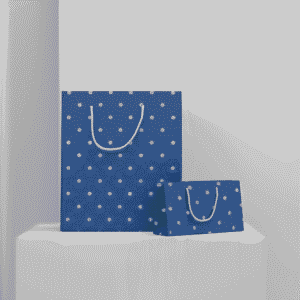 Glitter Blue Dot Bag