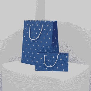 Glitter Blue Dot Bag
