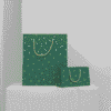 Glitter Green Leaf Bag