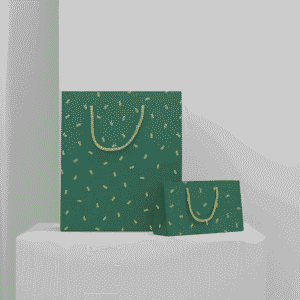 Glitter Green Leaf Bag