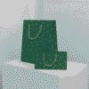 Glitter Green Leaf Bag