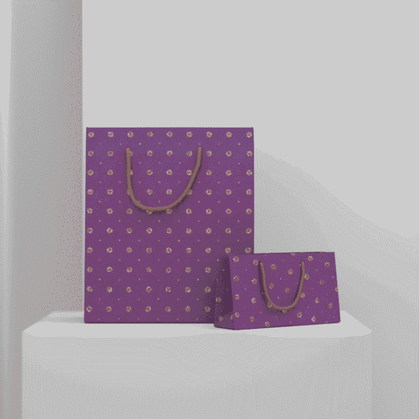 Glitter Purple Dot Bag