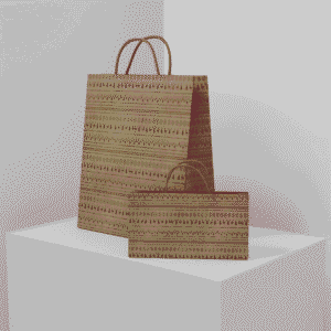 Tribal Motif Kraft Bag